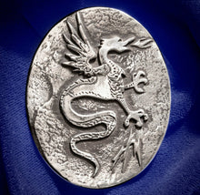 Load image into Gallery viewer, NORDE DRAGON – STERLING SILVER PENDANT WITH ELEGANT 21″ STERLING SILVER CHAIN