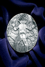 Load image into Gallery viewer, SHAMAN – STERLING SILVER PENDANT WITH BLACK LEATHER BOLO NECKLACE AND STERLING SILVER BOLO TIPS
